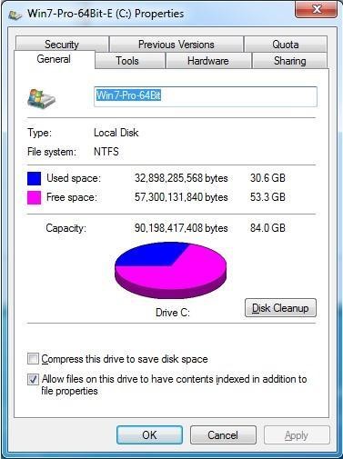 Delete junk files using Disk clean up wizard