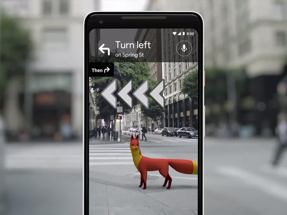 Google has recently added an AR feature to its mapping