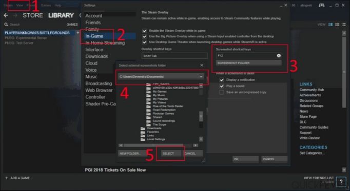 Access Steam Screenshot Folder 3